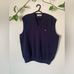 Vintage summer grandpa’s polo navy blue unisex size xlarge